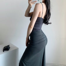 Load image into Gallery viewer, High waist bag hip half-length skirt female ruffled sexy slim skirt high street fashion Kardashian long skirt ins