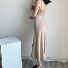 Load image into Gallery viewer, High waist bag hip half-length skirt female ruffled sexy slim skirt high street fashion Kardashian long skirt ins