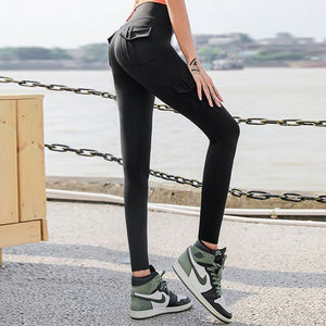 High waist pocket casual seamless leggings sports tights Women activewear fitness sport yoga pants Sexy push up workout leggings