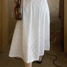 Load image into Gallery viewer, Holiday Hook Flowers Hollow Out Slim Sweet Dress 2021 Summer Chic Women All Match Long Vestido De Mujer Korean Fashion Sundress