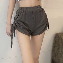 Load image into Gallery viewer, Hot Girls Sexy Drawstring Tie Sports Casual Shorts Women&#39;s Summer Thin Shorts Workout High Waist Short Pants Stretch Waist
