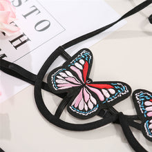 Load image into Gallery viewer, Hot Sale New Women Butterfly Mesh Embroidery Bra And Thong Set Adjustable Sexy Lace Underwear Erotic Sensual Lingerie Set