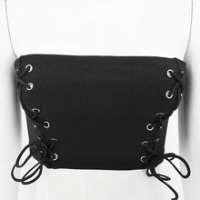 Load image into Gallery viewer, Hot Selling In The Summer Of 2021 Fashionable New Style Eyelet Straps Wrapped Chest Pit Strip Women's Upper Outer Garment Tank