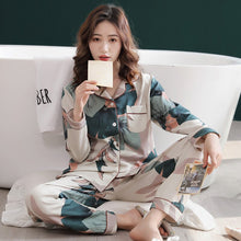 Load image into Gallery viewer, Hot Selling Pajamas Women&#39;s Casual Home Wear Women Cute Tracksuit In Autumn Famale Long Sleeve Trouser Suit At Home Outer Suit