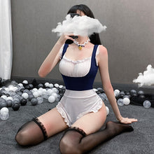 Load image into Gallery viewer, Hot Sexy Lingerie Set Cosplay Erotic Apron Maid Uniform Sexy Costume Babydoll Servant Classical Erotic Party Babydoll Outfit