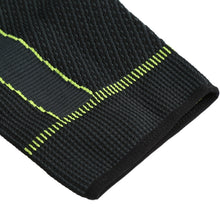 Load image into Gallery viewer, Hot elastic yellow-green stripe sports lengthen knee pad leg sleeve non-slip bandage compression leg warmer for men and women