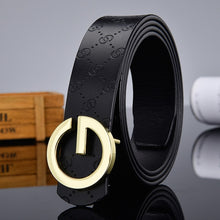 Load image into Gallery viewer, Hot sale G smooth buckle belt luxury belts Cowhide Genuine designer high quality fashion vintage male women strap