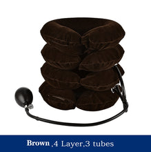 Load image into Gallery viewer, House Air Cervical Traction 1 Tube Neck Medical Devices Orthopedic Traction Pillow ollar Pain Relief Stretcher Blue Brown