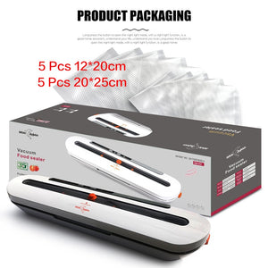 Household Food Vacuum Sealer Packaging Machine With 10pcs Bags Free 220V 110V Automatic Commercial Best Vacuum Food Sealer Mini