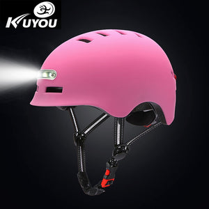 Illuminated Warning Light Helmet Motorcycles Cycling Electric Scooter Balance Car & Single Lens Visors Moto Casco Safety Helmets