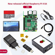 Load image into Gallery viewer, In stock Raspberry pi 4 2GB/4GB/8GB kit Raspberry Pi 4 Model B PI 4B: +Heat Sink+Power Adapter+Case +HDMI Cable+3.5 inch screen