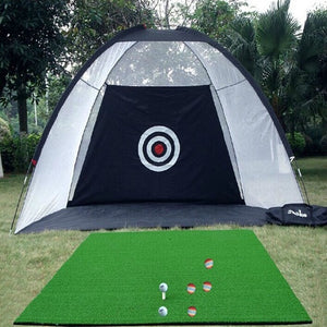 Indoor Outdoor 2M *1.4M * 1M Golf Lessons Golf Hitting Cage Garden Grassland Practice Tent golf Training Equipment Drop shipping