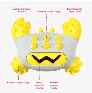 Interactive Rubber Pet Toy Multifunction Dog Toothbrush Popular Puppy Toys 2021 Crab Pincer Molar Pet Supplies Brushing Stick