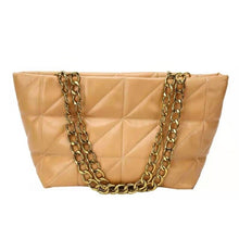 Load image into Gallery viewer, Inverno grande acolchoado sacos de ombro para as mulheres couro do plutônio 2021 hit grande moda designer marca tote corrente bo