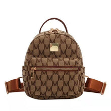 Load image into Gallery viewer, Jacquard pano retro carta designer de luxo pequena mochila para as mulheres  verão na moda meninas estudantes volta packs Ja