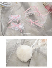 Load image into Gallery viewer, Japanese Anime Sexy Lingerie Cute Women&#39;s Pink Bunny Girl Maid Transparent Set Kawaii Cosplay Rabbit Ears Tail Necklace Apron