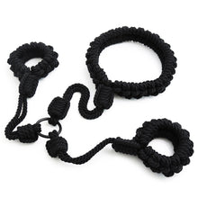 Load image into Gallery viewer, Japanese Bondage Rope Nylon Slave Collar Necklace Handcuffs for Sex Play Adjustable Erotic Couple Bdsm Set Sex Belt Slut Women