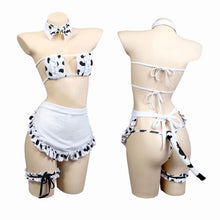Load image into Gallery viewer, Japanese Cos Cow Cosplay Costumes Bra &amp; Panties Set Bikini Cute Exotic Apparel Kawaii Underwear Women Cute Anime Sexy Lingerie