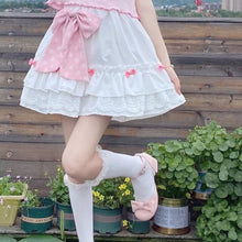 Load image into Gallery viewer, Japanese Kawaii Mini Skirt Women Korean Patchwork Casual Sweet Lolita Skirts Female High Waist Ruffles Fairy Skirt 2021 Summer