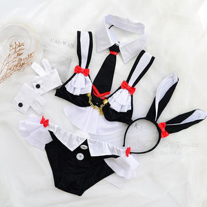 Japanese Kawaii Sexy Rabbit Bunny Girl Cat Maid Cosplay Costumes Lingerie Set Erotic Underwear Temptation Party Uniforms