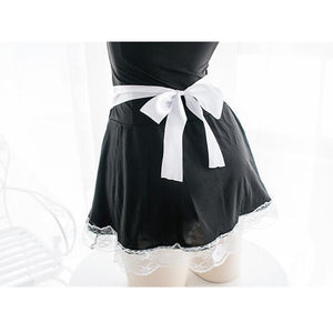 Japanese Maid Uniform Sexy Lingerie Cosplay French Apron Maid Servant Lolita Sexy Costume Babydoll Dress Erotic Lingerie
