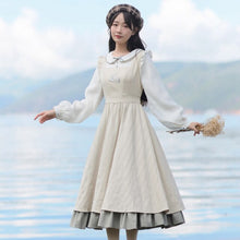 Load image into Gallery viewer, Japanese Sweet Cute Kawaii Dress Women Lolita Vestido Autumn Doll Collar Embroidery Princess Dress Lovely Vestidos de Fiesta