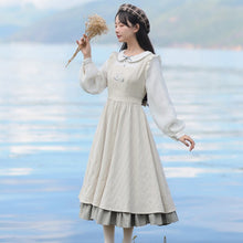 Load image into Gallery viewer, Japanese Sweet Cute Kawaii Dress Women Lolita Vestido Autumn Doll Collar Embroidery Princess Dress Lovely Vestidos de Fiesta