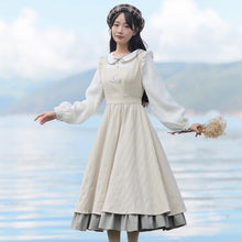 Load image into Gallery viewer, Japanese Sweet Cute Kawaii Dress Women Lolita Vestido Autumn Doll Collar Embroidery Princess Dress Lovely Vestidos de Fiesta