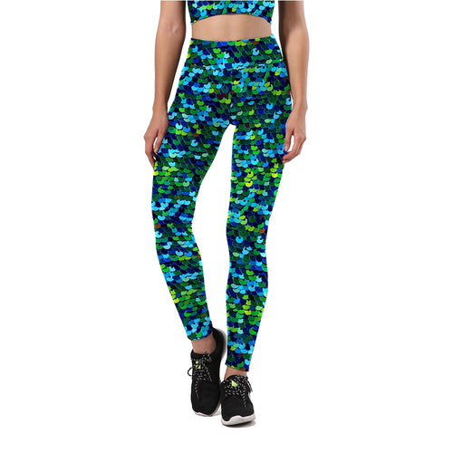 Jewellery Print Fashion Leggings Women Summer Sports Fitness Trousers Casual Streetwear Running Workout Tight Pants Leggings