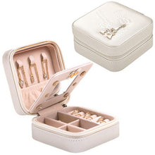 Load image into Gallery viewer, Jewelry Box Travel Comestic Jewelry Casket Organizer Makeup Lipstick Storage Box Beauty Container Necklace Birthday Gift