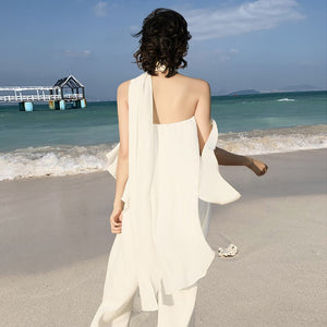 Jumpsuits Women Sleeveless High Splice Elegant Bodycon ong Rompers Elegant Strapless Summer Wide Leg Club Party Outfits
