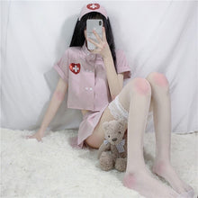 Load image into Gallery viewer, Kawaii Doctor Roleplay Cosplay Lingerie Women Sexy Nurse Erotic Sleepwear Set Costumes Maid Outfit for Couple School Girl Pink