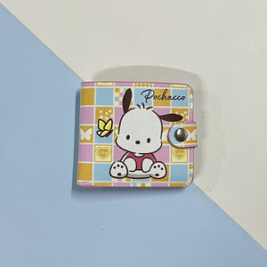 Kawaii Hello Kitty Cinnamoroll My Melody Kuromi Sanrios New Pu Casual Money Bag Coin Purse Card Holder Wallet With Buttons