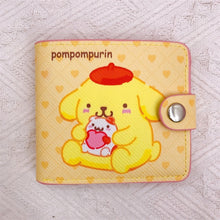 Load image into Gallery viewer, Kawaii Hello Kitty Cinnamoroll My Melody Kuromi Sanrios New Pu Casual Money Bag Coin Purse Card Holder Wallet With Buttons