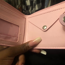 Load image into Gallery viewer, Kawaii Hello Kitty Cinnamoroll My Melody Kuromi Sanrios New Pu Casual Money Bag Coin Purse Card Holder Wallet With Buttons