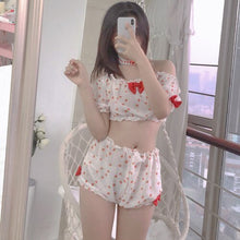 Load image into Gallery viewer, Kawaii Lingerie Set Strawberry Sleepwear Anime Girl Cosplay Costume Cute Sexy Lolita Maid Uniform Underwear Dropshipping