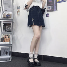 Load image into Gallery viewer, Kawaii Mini Summer Skirt Women Elegant Japanese Vintage A-line Sweet Skirt Female Skater Lolita Beach Party Casual Skirt 2021