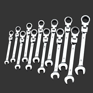 Key Ratchet Wrench Spanner Socket Tool Set Ratchet 5/7/12PCS Car Wrench Set Hand Tools Socket Head Wrench Set Adjustable Spanner