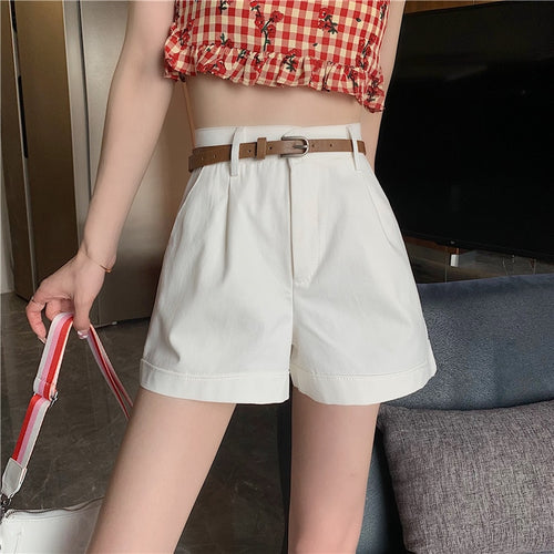 Khaki Workwear Sexy High Waist Black Shorts Women Loose Mini Short Feminino Harajuku Plus Size Korean Fashion Womens Clothing