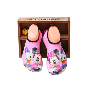 Kids Beach Shoes Cartoon Mickey Minnie Swim Water Shoes For Girls Boys Barefoot Summer Slippers Quick Drying Aqua Socks