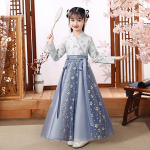Kids Dresses Girls Hanfu Ancient Chinese Style Traditional Princess Dress Hanfu Cosplay Costume Girl Tang Suit Hanfus vestido
