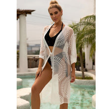 Load image into Gallery viewer, Kimonos Cardigan Summer 2021 Pareo For The Beach Cape Kaftan Tunic Dress Womens Coverups For Swimwear Swimsuit Cover Up