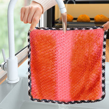 Load image into Gallery viewer, Kitchen daily dish towel, dish cloth, kitchen rag, non-stick oil, thickened table cleaning cloth, absorbent scouring pad