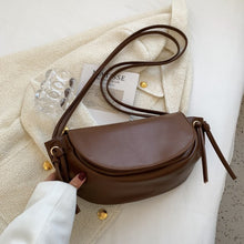 Load image into Gallery viewer, Kiwi Solid Color Simple Small PU Leather Crossbody Bags for Women 2022 Summer Female Elegant Shoulder Handbags Good Purses