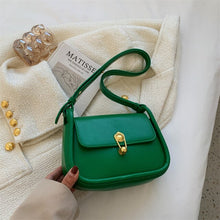 Load image into Gallery viewer, Kiwi Solid Color Simple Small PU Leather Crossbody Bags for Women 2022 Summer Female Elegant Shoulder Handbags Good Purses