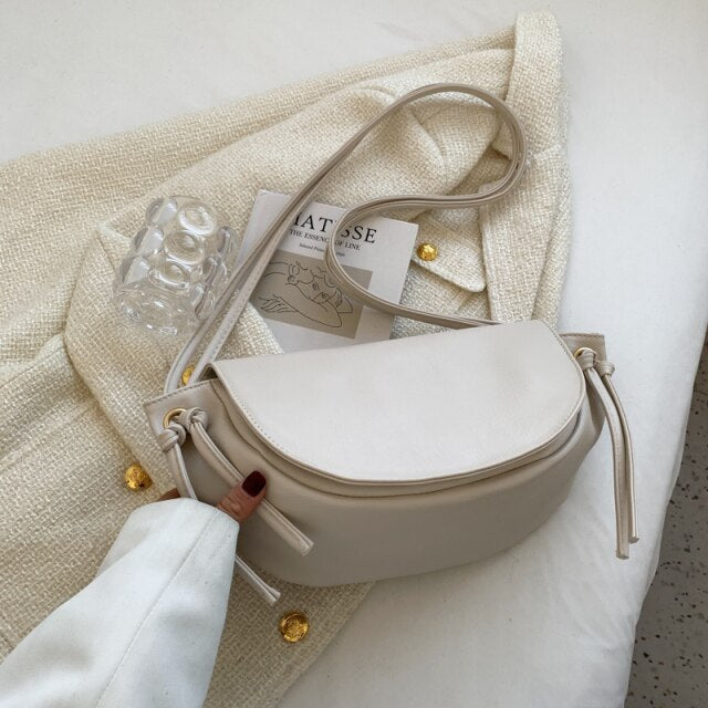 Kiwi Solid Color Simple Small PU Leather Crossbody Bags for Women 2022 Summer Female Elegant Shoulder Handbags Good Purses