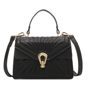 Korean Chain Designer Small PU Leather Crossbody Bags with Short Handle for Women 2022 Womens Luxury Handbags Brand Quilted Bags