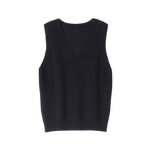 Load image into Gallery viewer, Korean Fashion Autumn 2021 Wool  Knitted Women&#39;s Vests  Loose Y2k Top Pullover Casual Pure Color Cashmere Sweaters Ladies