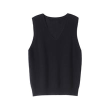 Load image into Gallery viewer, Korean Fashion Autumn 2021 Wool  Knitted Women&#39;s Vests  Loose Y2k Top Pullover Casual Pure Color Cashmere Sweaters Ladies