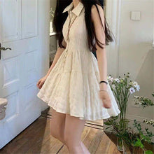 Load image into Gallery viewer, Korean Kawaii Strap Dress Women Bandage Backless Casual Sexy Mini Dress Female Summer 2021 High Waist Chic Party Sweet Dress